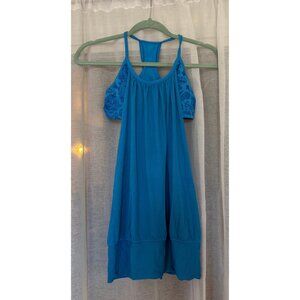 Lululemon No Limits Tank Top Cornflower Blue Paisley